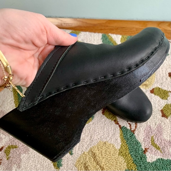 No. 6 Black leather clogs - Picture 3 of 11